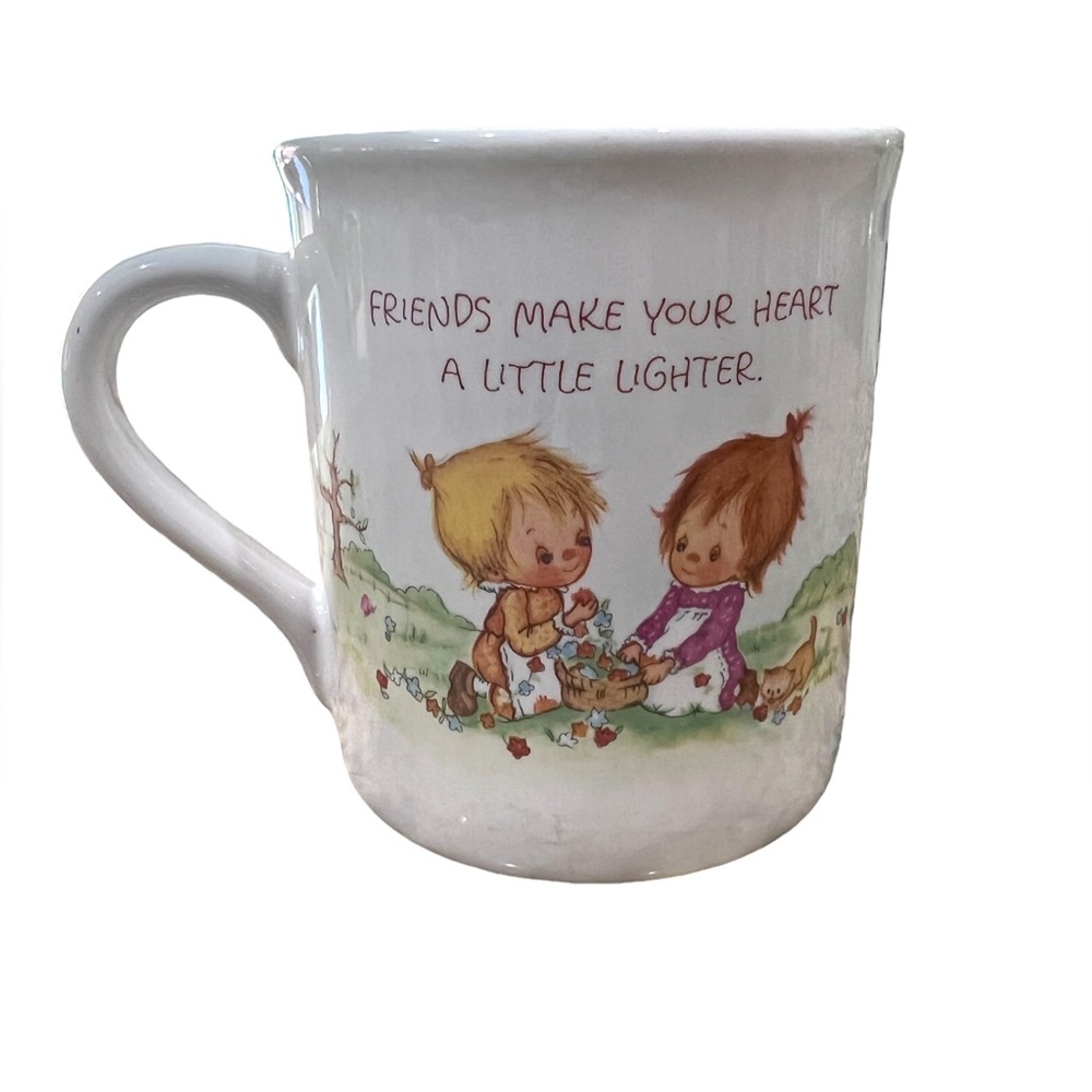 Betsey Clark Hallmark Vintage Mug Friends Make Your Day Brighter 1983